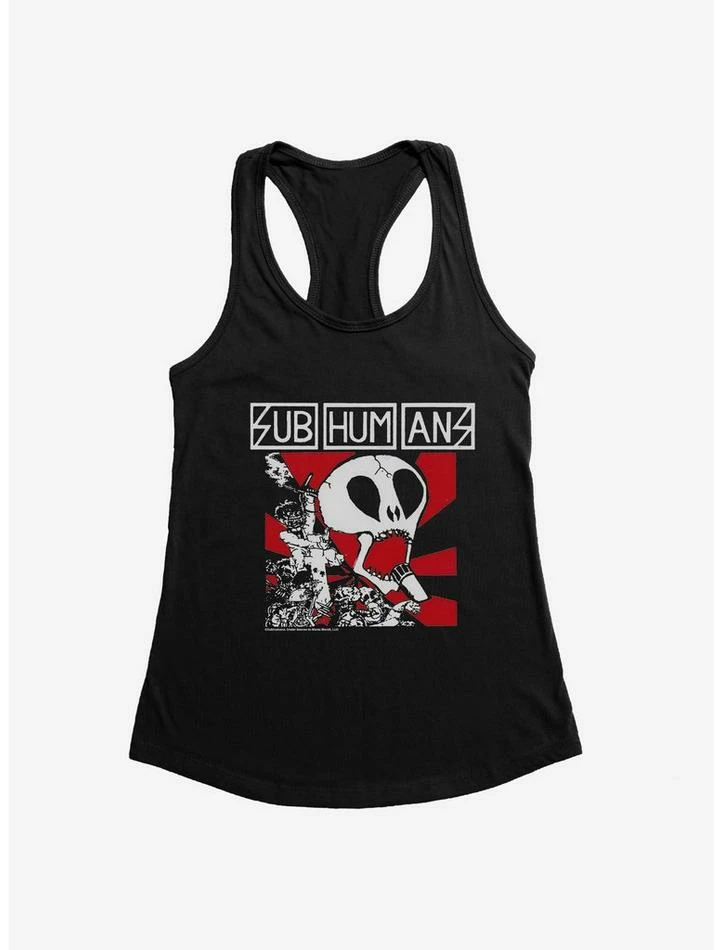Best Sale β¨ Subhumans Skull Band Logo π§ Girls Tank π₯ - Image 2