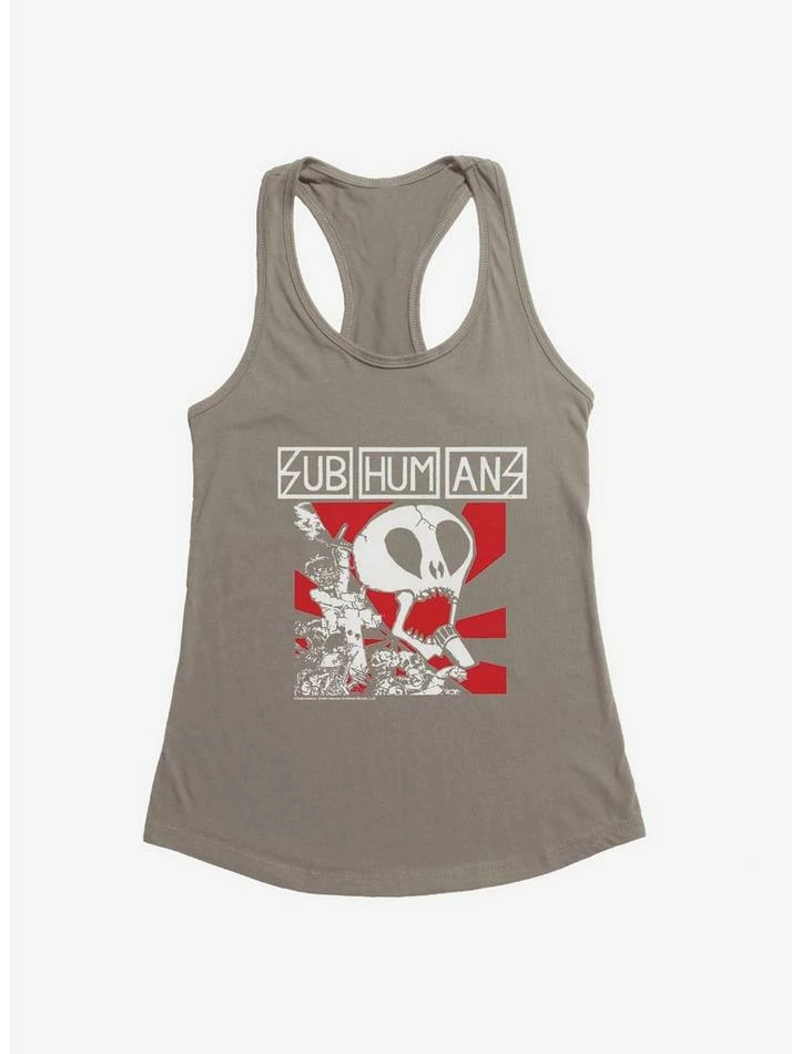Best Sale β¨ Subhumans Skull Band Logo π§ Girls Tank π₯ - Image 4