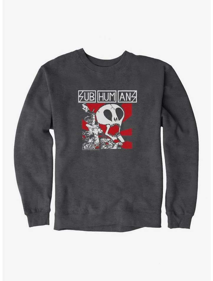 Discount ๐ Subhumans Skull Band Logo Sweatshirt ๐คฉ