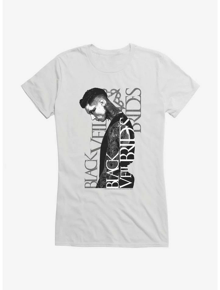 Budget βοΈ Black Veil Brides Andy Sixx Profile π§ Girls T-Shirt π₯° - Image 6