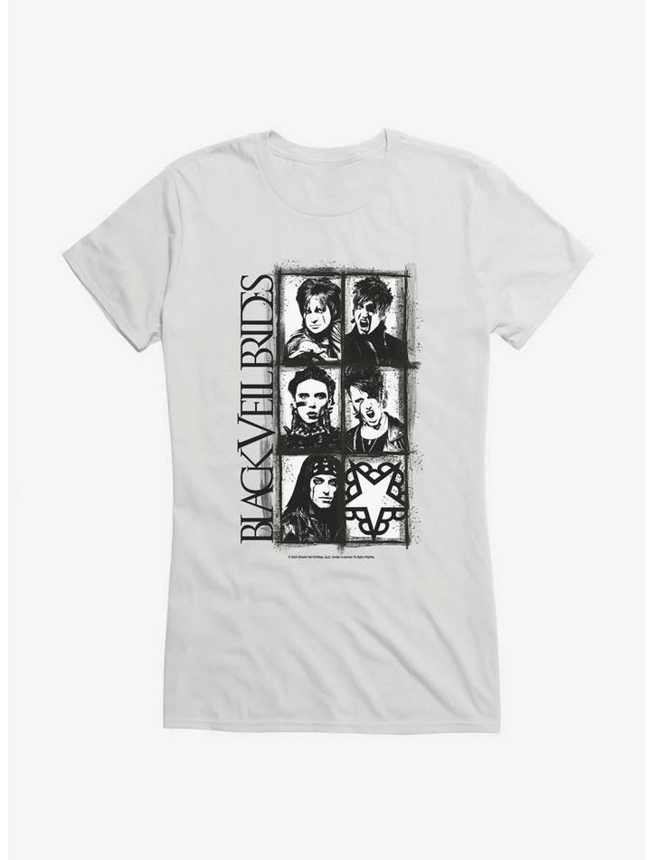 Flash Sale π Black Veil Brides Band Portrait π§ Girls T-Shirt π - Image 6