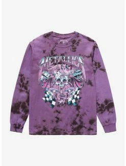 Brand new 🧨 Metallica NorCal Skull Tie-Dye 👧 Girls Long-Sleeve T-Shirt 🤩