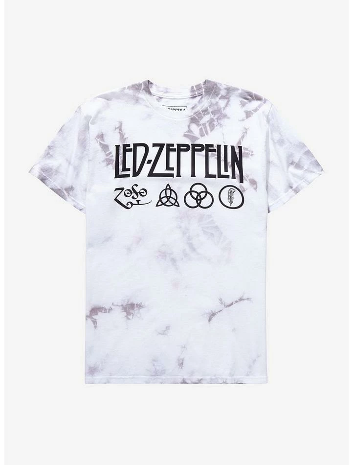 Wholesale π€© Led Zeppelin Zoso Logo Tie-Dye T-Shirt β€οΈ