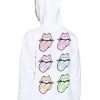 Flash Sale ❤️ The Rolling Stones Pastel Tongue Logo 👧 Girls Hoodie 🧨