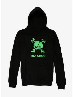 Hot Sale 👏 Iron Maiden Green Eddie Skull 👧 Girls Hoodie 🌟