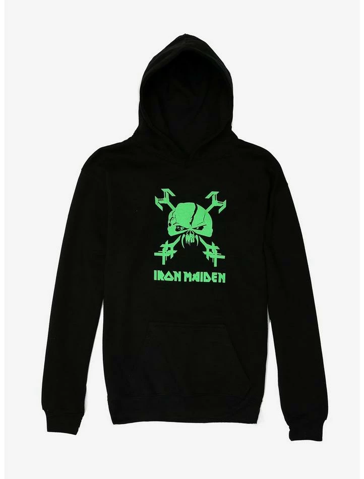 Hot Sale π Iron Maiden Green Eddie Skull π§ Girls Hoodie π