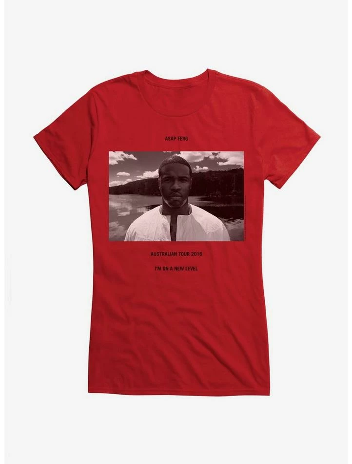 Cheap π A$AP Ferg New Level Australian Tour 2016 π§ Girls T-Shirt π - Image 9