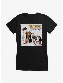 Wholesale 😀 ZZ Top Greatest Hits Album 👧 Girls T-Shirt 🥰