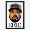 Hot Sale ⭐ Ice Cube Vector Face Framed Wood Wall Art 🥰