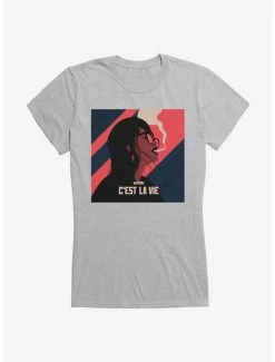 Deals 🤩 Weathers C'est La Vie 👧 Girls T-Shirt 🌟