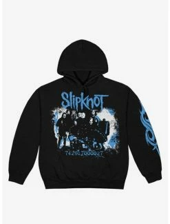 Outlet ✔️ Slipknot Group Portrait & Barcode Number Hoodie 😉