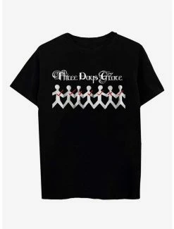 Best reviews of 🌟 Three Days Grace Stick Figure Boyfriend Fit 👧 Girls T-Shirt ❤️