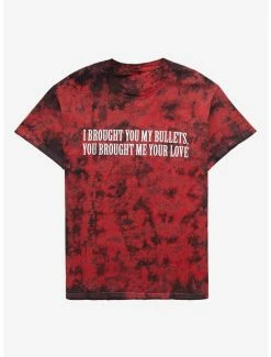 Buy 🔥 My Chemical Romance Brought You Bullets Red Wash 👧 Girls T-Shirt 😀