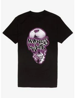 Outlet 🔔 Motionless In White Distorted Skull T-Shirt 👏