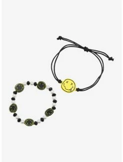 Cheapest 😀 Nirvana Smile Icon Bracelet Set 🧨
