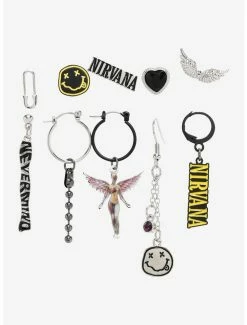 Flash Sale ❤️ Nirvana Icons Mismatch Earring Set 👍