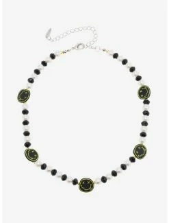Cheap 🔥 Nirvana Smile Icon Beaded Choker Necklace 😍