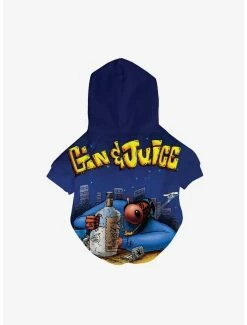 Best Sale ⌛ Death Row x Fresh Pawz Gin & Juice 🐶 Dog Hoodie 🥰