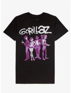 Wholesale ❤️ Gorillaz Group Boyfriend Fit 👧 Girls T-Shirt 🔥