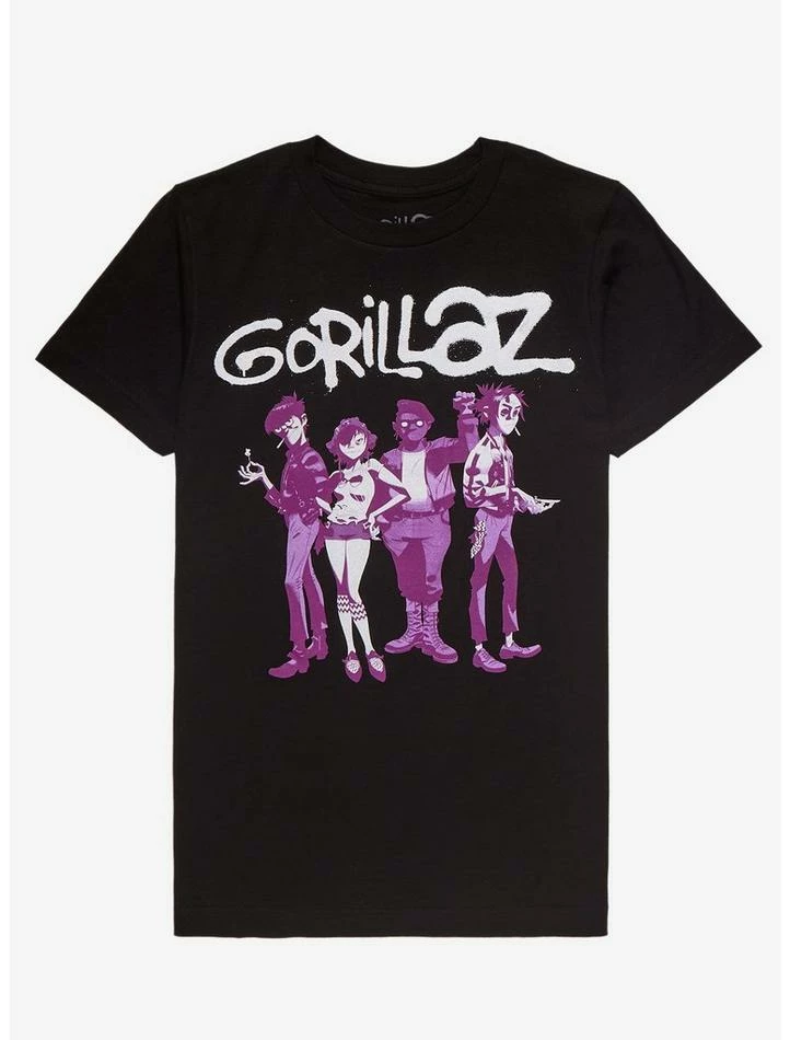 Wholesale β€οΈ Gorillaz Group Boyfriend Fit π§ Girls T-Shirt π₯