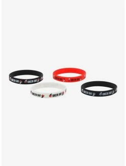 Flash Sale 😀 Green Day American Idiot Rubber Bracelet Set ⌛