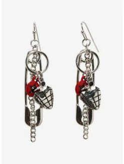 Buy 🔥 Green Day American Idiot Safety Pin Drop Earrings 🌟