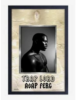 Deals 🎁 ASAP Ferg Trap Lord Framed Wood Wall Art ❤️