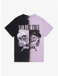 Buy 😍 Metallica Sad But True Split Wash Boyfriend Fit 👧 Girls T-Shirt ⌛