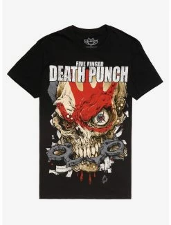 Hot Sale 🌟 Five Finger Death Punch Skull T-Shirt 🌟