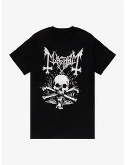 Outlet 👍 Mayhem Skull & Hourglass T-Shirt 😍