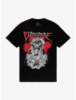 Budget 👍 Bullet For My Valentine Flower Corpse T-Shirt 🌟