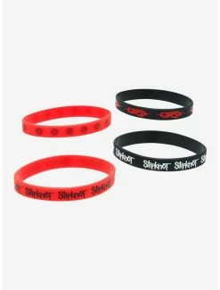 Best Sale 🌟 Slipknot Logo Rubber Bracelet Set ⭐