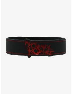 Budget 🛒 My Chemical Romance Red Logo Rubber Bracelet 👍