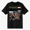 Hot Sale 😀 Marvel Iron Maiden Deadpool Stranger In A Strange Land T-Shirt 👏