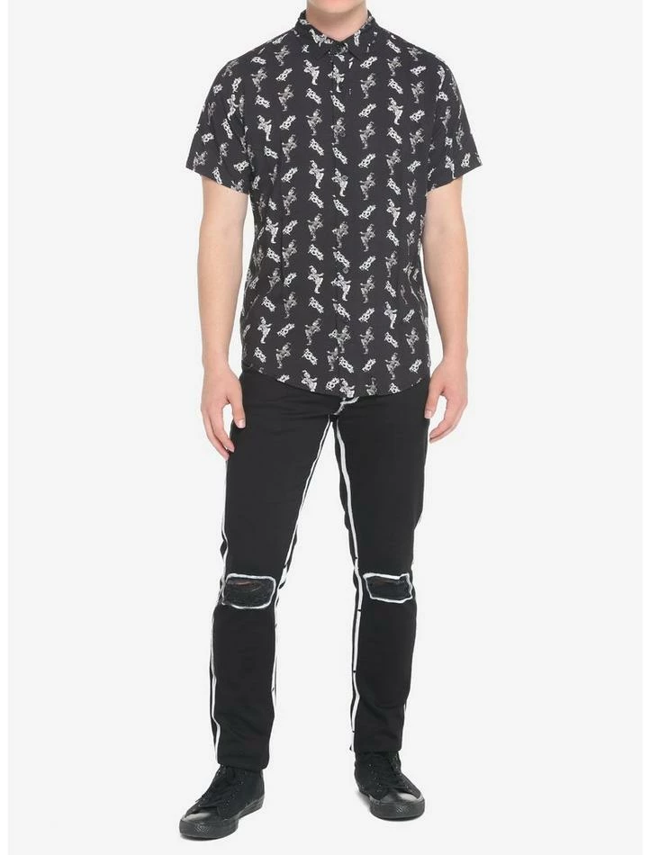 Best Sale 🎁 My Chemical Romance Black Parade Woven Button-Up 🥰 - Image 2