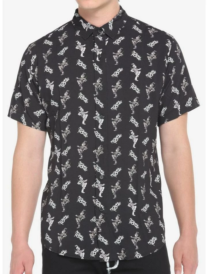 Best Sale 🎁 My Chemical Romance Black Parade Woven Button-Up 🥰