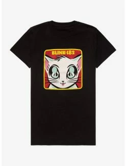 New 💯 Blink-182 Cat Boyfriend Fit 👧 Girls T-Shirt 🔥