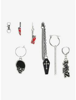 New 😍 Rob Zombie Weapons Mismatch Earring Set 💯