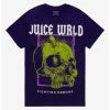 Outlet 👍 Juice WRLD Fighting Demons Skull Boyfriend Fit 👧 Girls T-Shirt 😍