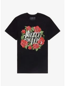 Promo ✔️ Pierce The Veil Roses Boyfriend Fit 👧 Girls T-Shirt 👏