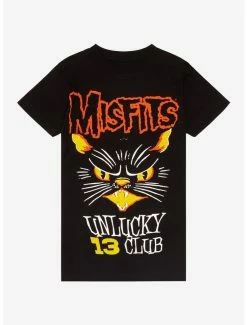 Coupon ✨ Misfits Unlucky 13 Boyfriend Fit 👧 Girls T-Shirt 🔥