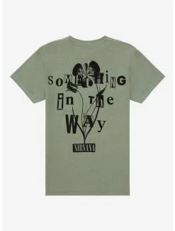 Top 10 🔔 Nirvana Something In The Way Text Boyfriend Fit 👧 Girls T-Shirt ⌛