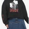 Discount 👍 Slipknot Hooded Figure 👧 Girls Crop Hoodie Plus Size ⌛