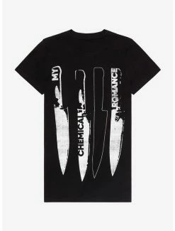 Hot Sale 👍 My Chemical Romance Knives 👧 Girls T-Shirt 😍