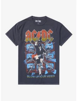 Budget π AC/DC Blow Up Your Video Mineral Wash T-Shirt π