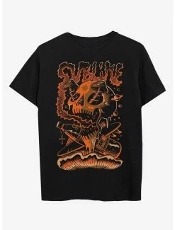 Best deal ⭐ Sublime Skull Boyfriend Fit 👧 Girls T-Shirt ✨