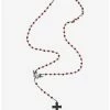 Hot Sale ⭐ Black Veil Brides Cross Rosary Necklace 😉