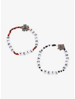 Cheapest 🌟 Black Veil Brides Best Friend Beaded Bracelet Set 🎁
