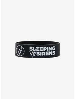 New 👍 Sleeping With Sirens Logo Rubber Bracelet ⭐
