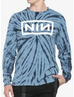 Flash Sale ๐ Nine Inch Nails Logo Tie-Dye Long-Sleeve ๐ Shirt ๐ฅฐ